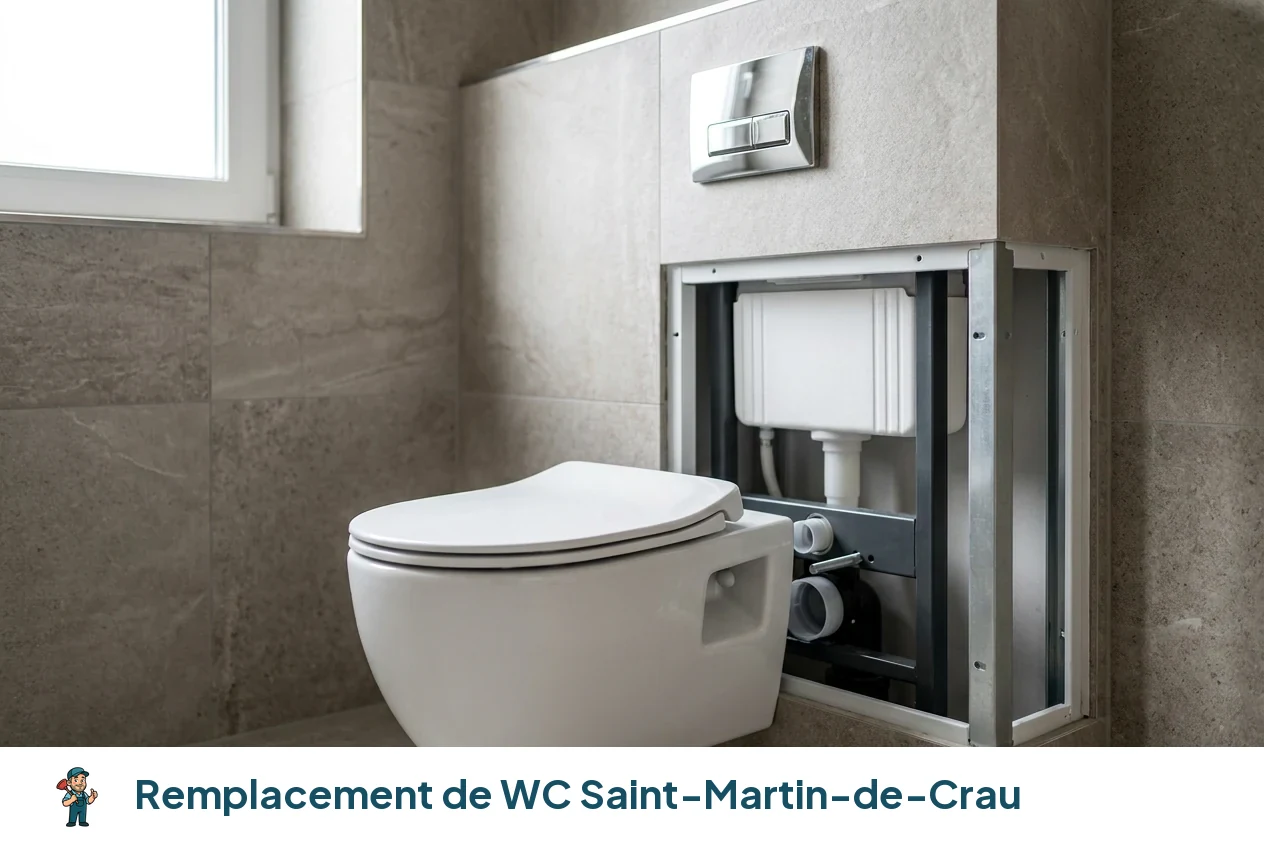 Remplacement de WC à Saint-Martin-de-Crau
