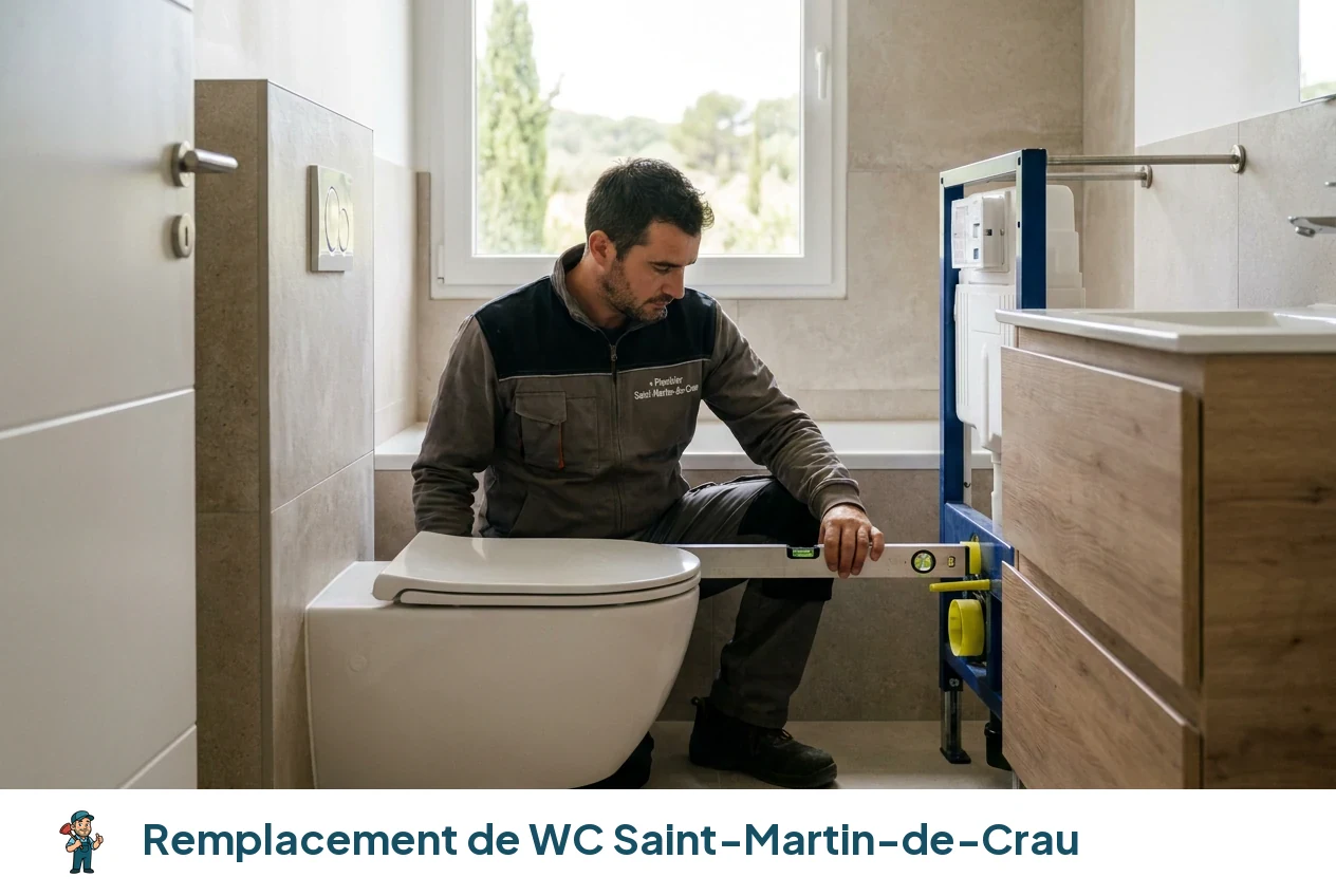 Remplacement de WC à Saint-Martin-de-Crau